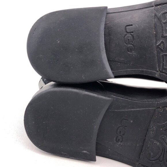 UGG Paxton Black Suede Rubber Rain Boots 7 - Picture 10 of 12